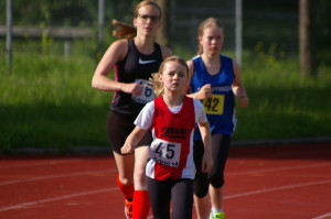 Lilli Moser in Führung nach 400m